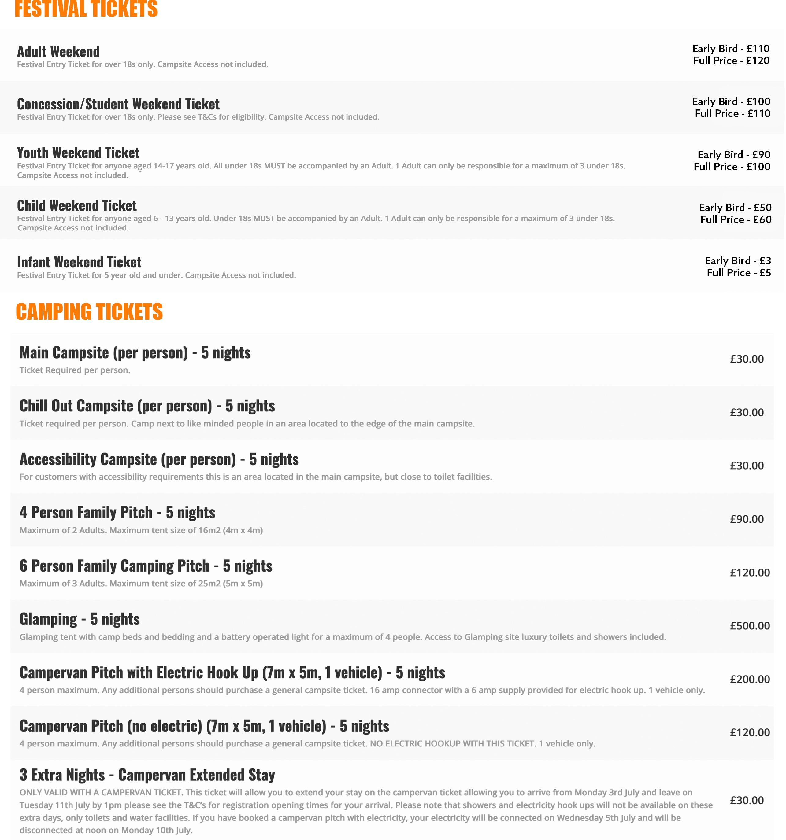 EARLY BIRD TICKETS TIREE MUSIC FESTIVAL